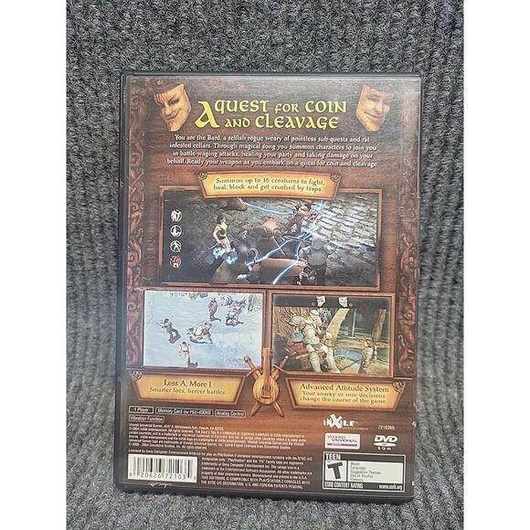 Bard's Tale (Sony PlayStation 2, 2004) With Book - Picture 2 of 4